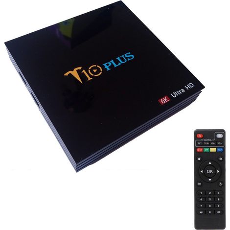 Smart Tv Box T10 Plus Android 9 4gb Ram 64gb 4k Tv Gpu 5 Core Quad Wifi (1/5)