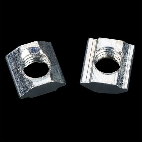 50 pièces Écrous coulissants en acier carbone pour profilés aluminium série 20, accessoires M6 x 10 x 5 (1/5)