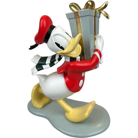 DISNEY Decorazione Statua Di Natale 3D Paperino Con Regalo