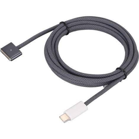 Adaptateur USB-C vers charge magnétique PD 140 W, câble de charge de 2 m en alliage d'aluminium et nylon pour Mac OS X, MacBook Pro et MacBook Air (1/5)