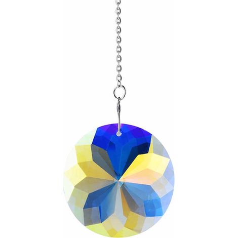 Pendentif Cristal - 10 cm - Accroche-Lumière Solaire - Décor Intérieur Extérieur - Lot de 4 (1/5)