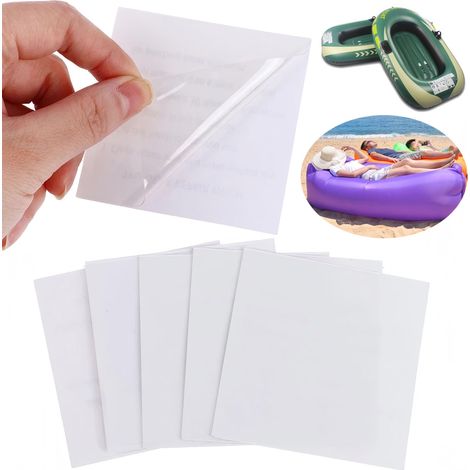 Lot de 6 patchs de réparation autocollants en TPU imperméable pour piscine hors sol, piscines gonflables, flotteurs de piscine, maisons de rebond (1/5)