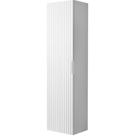 Colonna da bagno, Bianco, 35 x 136 x 27 cm, maniglia argento (1/5)