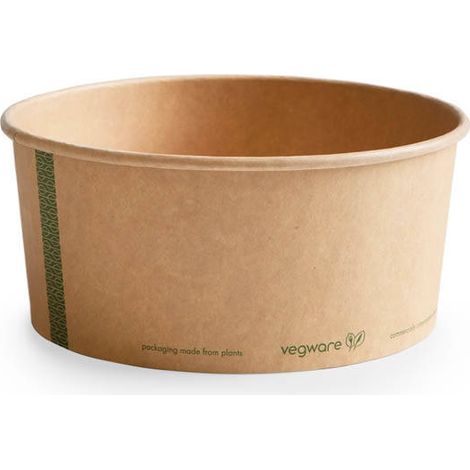 Saladier en papier kraft 1500 ml diamètre 185 mm 50 pièces. (1/5)