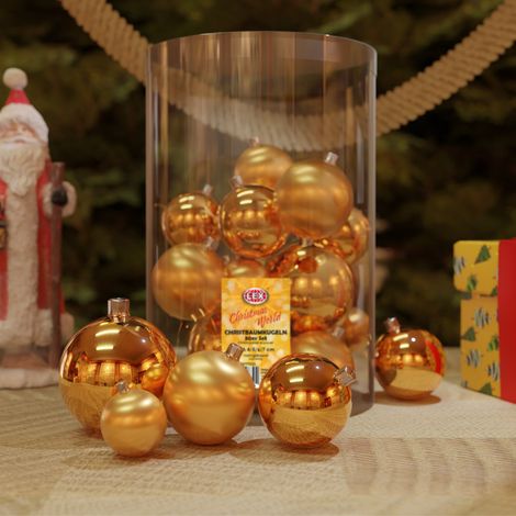 2 x 30tlg. Weihnachtskugeln gold Ø 4/5/6/7cm-MYW99830-2-gold (1/4)