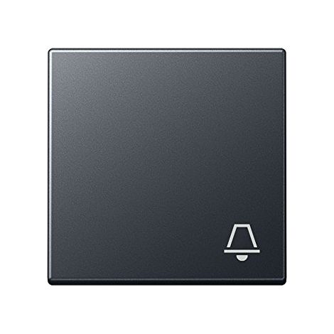 JUNG A590BFKANM  TOUCHE SIMPLE AVEC SIMBOLO SONNETTE ANTHRACITE MAT