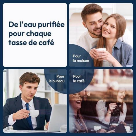 Lot de 6 Filtres à Eau Compatibles De'Longhi - Pour Machines Café Automatiques ECAM/ESAM, Remplacement DLSC002/9310926 (1/5)