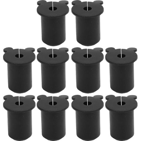 Passe-câble mural silicone 10 pcs Ø25,4mm Noir pour antenne satellite et Ethernet étanche facile à installer (1/5)