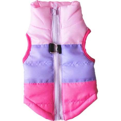 Gilet Chien Hiver - Coton PP Rembourré - Imperméable Avec Double Anneau En D - Pour Petit Moyen Grand Chien (1/5)