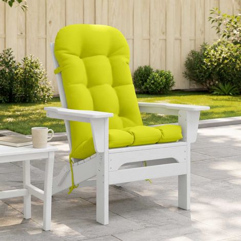 vidaXL Coussin de transat ensoleillé PUTTEN 100 % polyester Vert vif. (1/5)