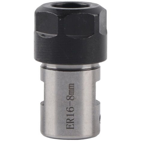 ER16 Porte-outil Arbre de moteur de support de mandrin de pince de rallonge de haute précision pour le traitement des trous profonds 8mm. (1/5)