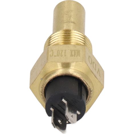 Capteur de température d'eau en alliage d'aluminium, capteur de température d'eau stable pour carburant, remplacement pour VDO NPT3/8 6-24V 3W NPT3/8 type court