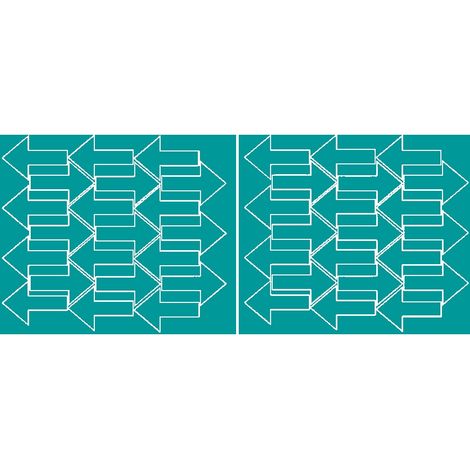 Adesivi a forma di freccia 7x4,5 cm, 42 pezzi, turchese opaco