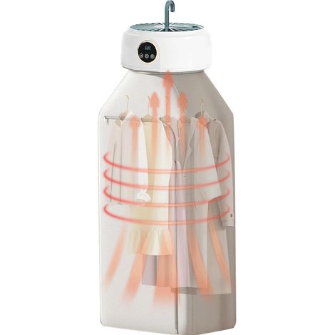 Electric Clothes Dryers - Small Dryer, Clothes Dryer - Drying Machine, Portable Clothes Dryer Without Drill, 600W Foldable Clothes Dryer for Apartments, Home, Travel, RV