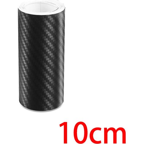 (10 cm x 3 m) Bande adhésive 3D en fibre de carbone pour voiture,à coller soi-même,pour seuils de porte,rétroviseurs latéraux,anti-rayures et imperméable (1/3)