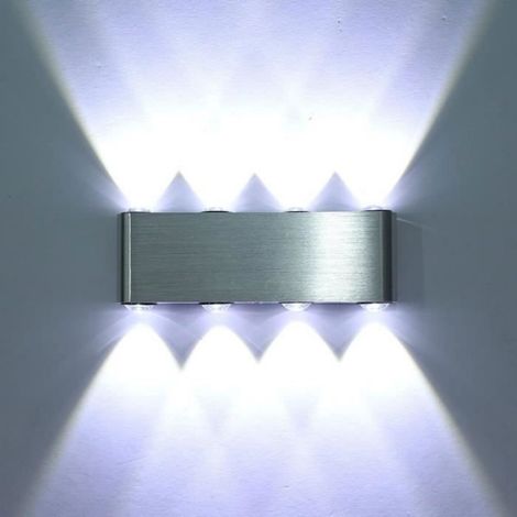 Applique Murale LED - 8 Ampoules - 5500K Blanc Froid - Aluminium - 8 W - 85-265 V - 19,5 x 7,3 x 3 cm (1/4)