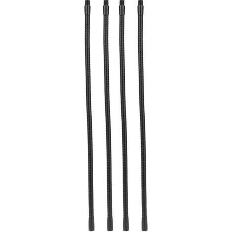 Tuyau de lampe à col de cygne en aluminium, calibre 10mm, Flexible, pour lampe de Table et de bureau, raccords d'éclairage 40cm, 4 pièces (1/5)