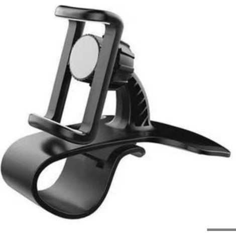 Support Téléphone Portable - Clip Grille Aération Voiture - Rotation 360° - Pour Tableau De Bord Pare-Soleil Rétroviseur - 1 Pièce (1/3)