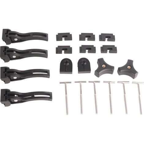 Kit de Pinces Universelles en Aluminium, pour Couvercle de Tonneau Rigide à Trois Volets, Vis Triangulaire, Pince Avant et Arrière, Boulon en T. (1/5)