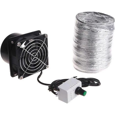 Rauchabzugsventilator mit Abluftkanal, USB-Anschluss, einstellbarer Geschwindigkeit, Rauchabsorber-Zubehör D (1/5)