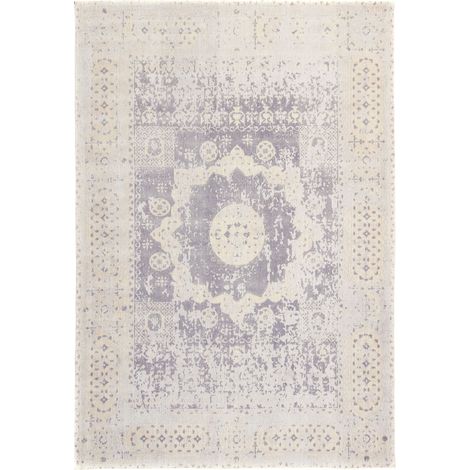 Tapis vintage Lagune - Tapis vintage - 240x170cm, Rectangular - 100% Viscose - Tufté main - Argent (1/5)