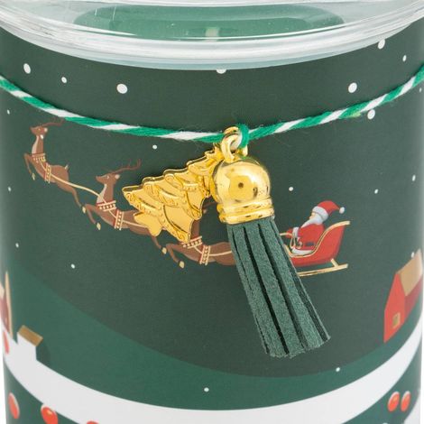 Candela profumata stampata 265g barattolo di vetro assortito - Feeric lights & christmas