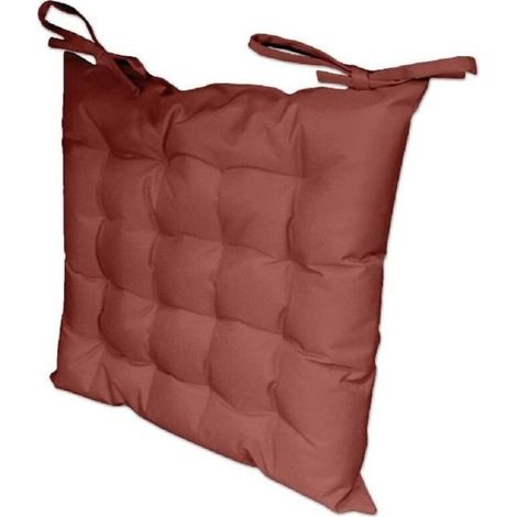 Assise matelassée -   - Modèle   - 40x40 cm - Rouge - Tissu déperlant