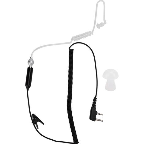 Kit Oreillette 2 Broches Compatible avec Talkie-Walkie KENWOOD TH-F6, F7, D7, G71 et Modèles Similaires (1/5)