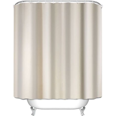 Rideau de Douche Rideau de Douche Long Rideaux de Salle de Bain Rideaux de Douche Rideaux de Douche de fenêtre Rideaux de Douche Longs,Beige-180180cm (1/4)
