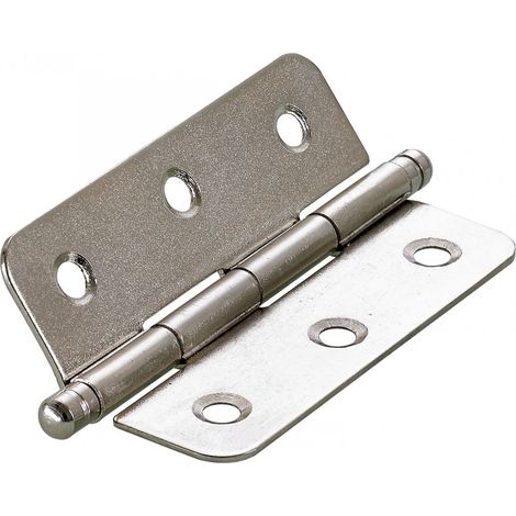 HETTICH Lot de 2 paumelles acier pour meuble HETTICH, L.60 x l.40 mm (1/2)