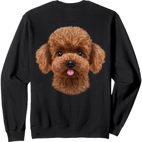 Jouet Caniche Chien Face Sweatshirt (1/2)
