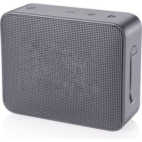 Enceinte Bluetooth sans fil HiFi stéréo basses multifonctionnelle mini portable haut-parleur argent gris pour extérieur voyage maison (1/5)