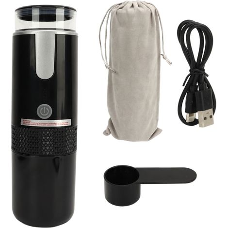 Mini cafetière à main avec batterie de 1200 mAh pour le camping et le camping, type C (1/4)