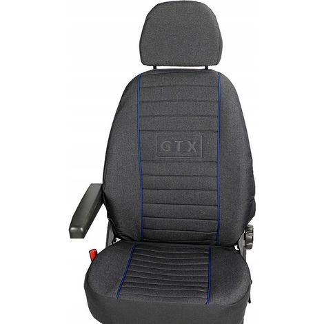 Housse de siège sur mesure pour Renault Trafic II 2001-2014 – Tissu épais – Protection contre salissures – Installation facile