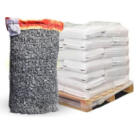 Paillage minéral Gravier marbre noir 6-14mm, 10 filets de 20 kg - F-PAI066-10x20