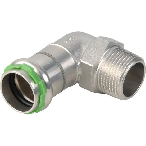 VSH SudoPress Acero inoxidable Codo de transición 90° FM 15xR1/2" Tipo SP6092GV, 6551743