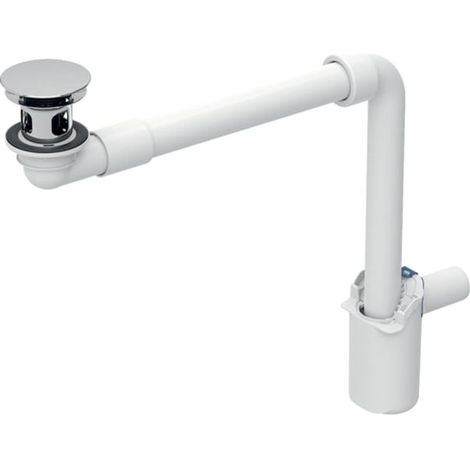 Geberit Waschbeckenablauf 152091211 Ø 32 mm, freier Auslauf und Ventilabdeckung, hochglanz-verchromt (1/3)