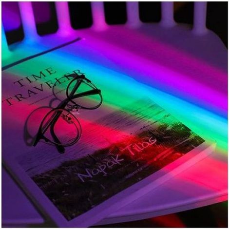Veilleuse LED arc en ciel projection oeuf - Arrêt automatique 10 min et économie d'énergie 2 modes d'éclairage coloré réfractant (1/5)
