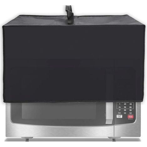 Waterproof and dustproof protective cover for microwave oven - Dust and heat resistant Oxford fabric - Black 50×40×32 CM (1/5)