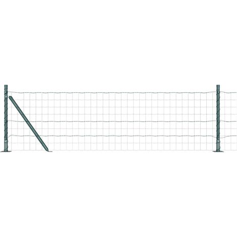 Maison Exclusive - Geschweißter Drahtzaun mit Betonfundament 10 x