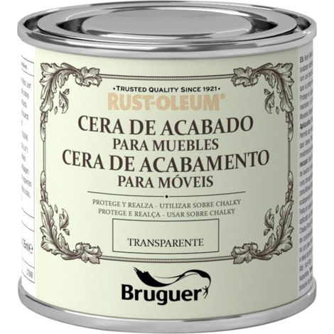 Cera per mobili trasparente con finitura gessata Ruggine-Oleum 0,125 L BRUGUER