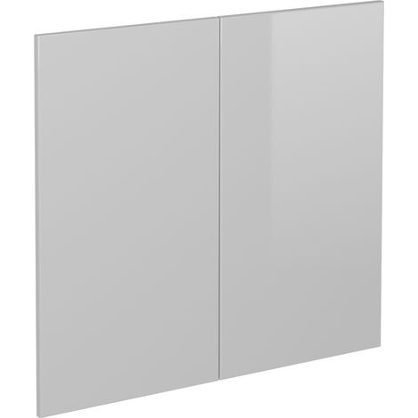 Façade de cuisine R-Line, Blanc Haute brillance, 79.2x71.3cm façade de meuble pour meuble sous-évier, Vicco (1/5)