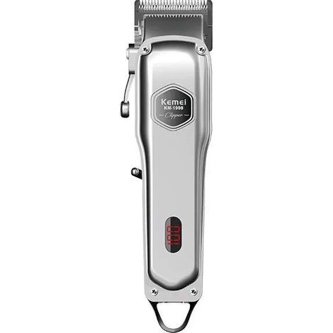 Tondeuse à cheveux électrique professionnelle avec corps entièrement métallique et lame en acier au carbone