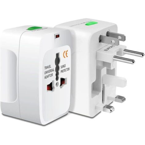 Gotrays – Adaptateur de voyage universel 150 pays – Compatible AU, UK, US, EU – Conception à enfiler pour une utilisation simple (1/4)