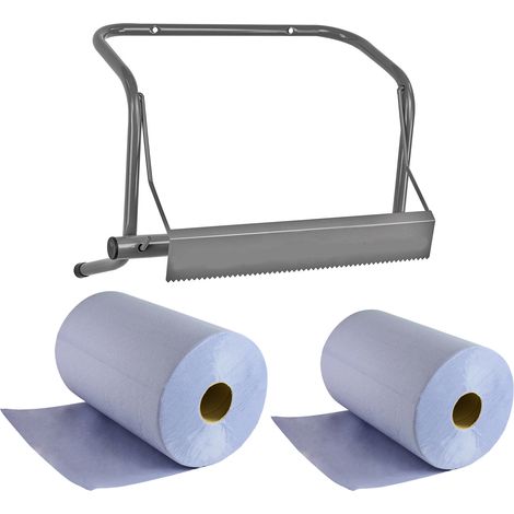Putztuch-Wandhalter Halterung 40 cm + 2 x Putztuchrolle Putztücher 3-lagig