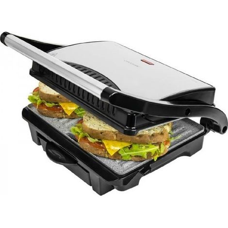 Bricoomarket – Grille électrique Cecotec Rock'nGrill 1000 W – Plaque flottante adaptable – Système de drainage des graisses – Compacte et stable (1/5)