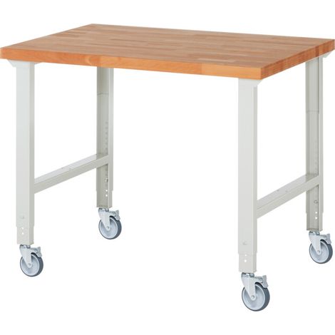 Rau Établi mobile réglable en hauteur 7000-1, L1250xP900xH950-1000mm (1/4)