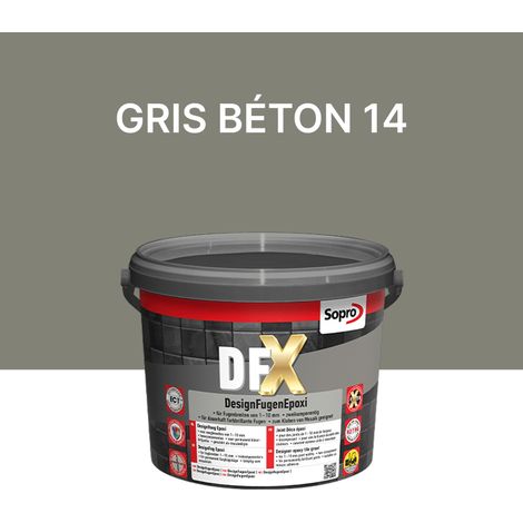 Joint / Colle époxy carrelage et piscine - Gris béton 14 - Sopro DFX - 3 kg