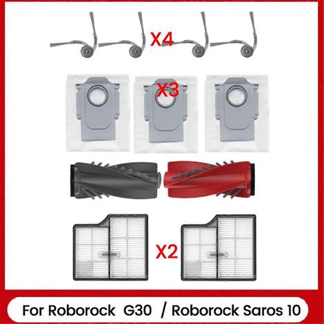 For Roborock Saros 10 Vacuum Cleaner Parts Main Side Brush-- (1/5)