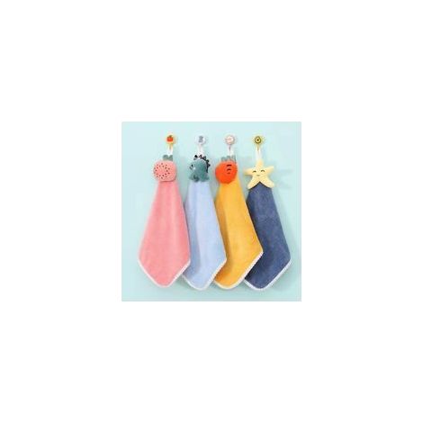4er-Set Küchen- und Badezimmerhandtücher – saugfähige, schnelltrocknende Hängehandtücher aus weicher Mikrofaser, ideal für Kinder und Erwachsene (1/5)